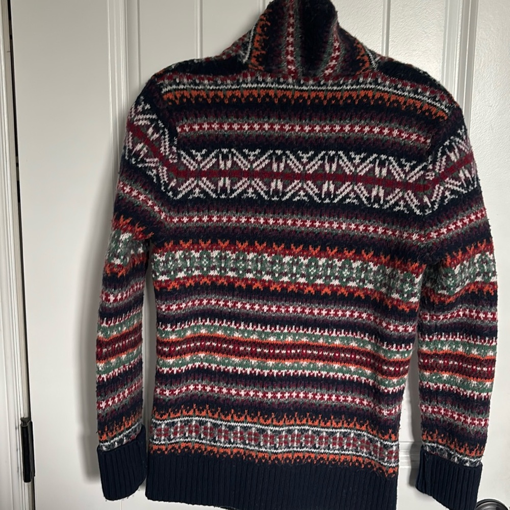 Vintage Abercrombie & Fitch Fair isle  wool cardigan - Picture 7 of 11